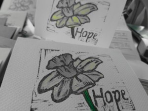 Hand carved stamp thingy