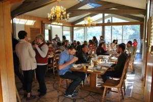 Dining at Laity (photo by Kristen Peterson)