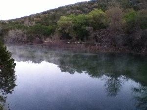 Frio River from the balcony