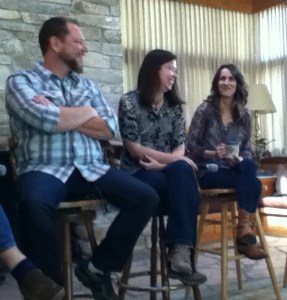 At Laity Lodge -- Jill is on the right.