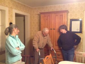 Donabeth, Dad, and me